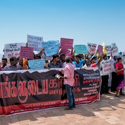 Colombo protest about land Colombo protest about land